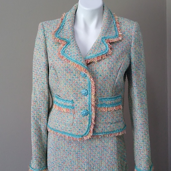 Cynthia Steffe colorful skirt suit size large - Picture 2 of 12